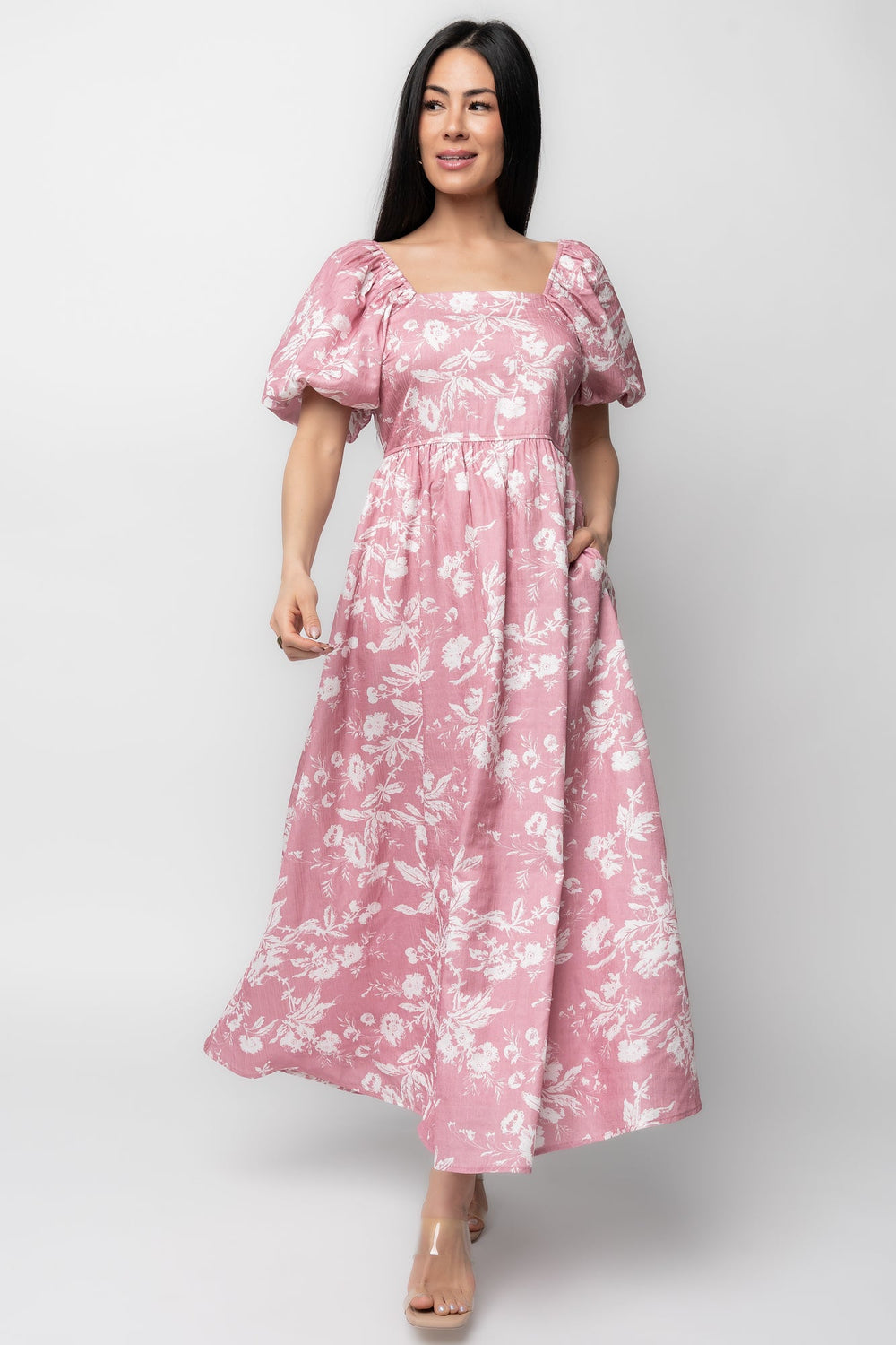 Graceland Maxi Dress | Baltic Born Pink + White Floral