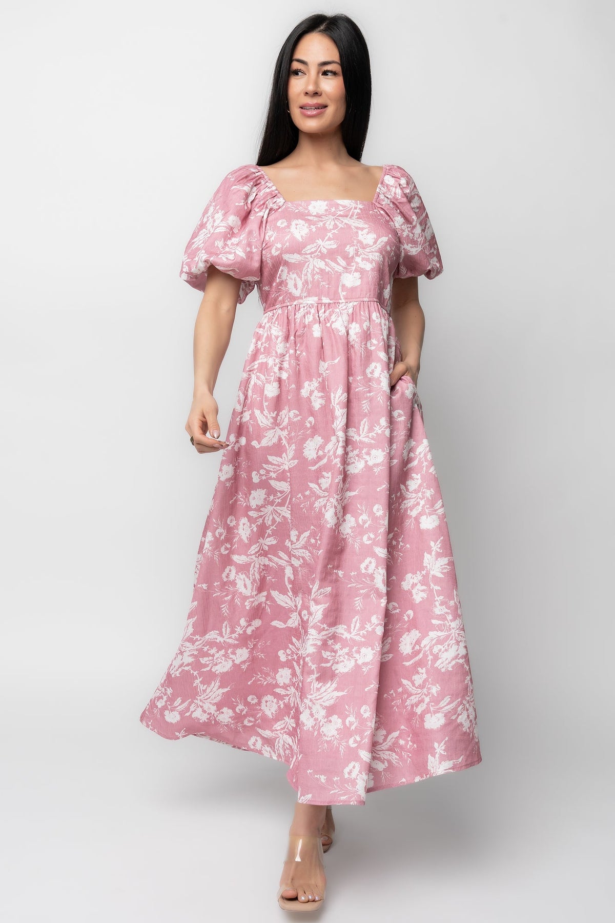 Graceland Maxi Dress | Baltic Born Pink + White Floral