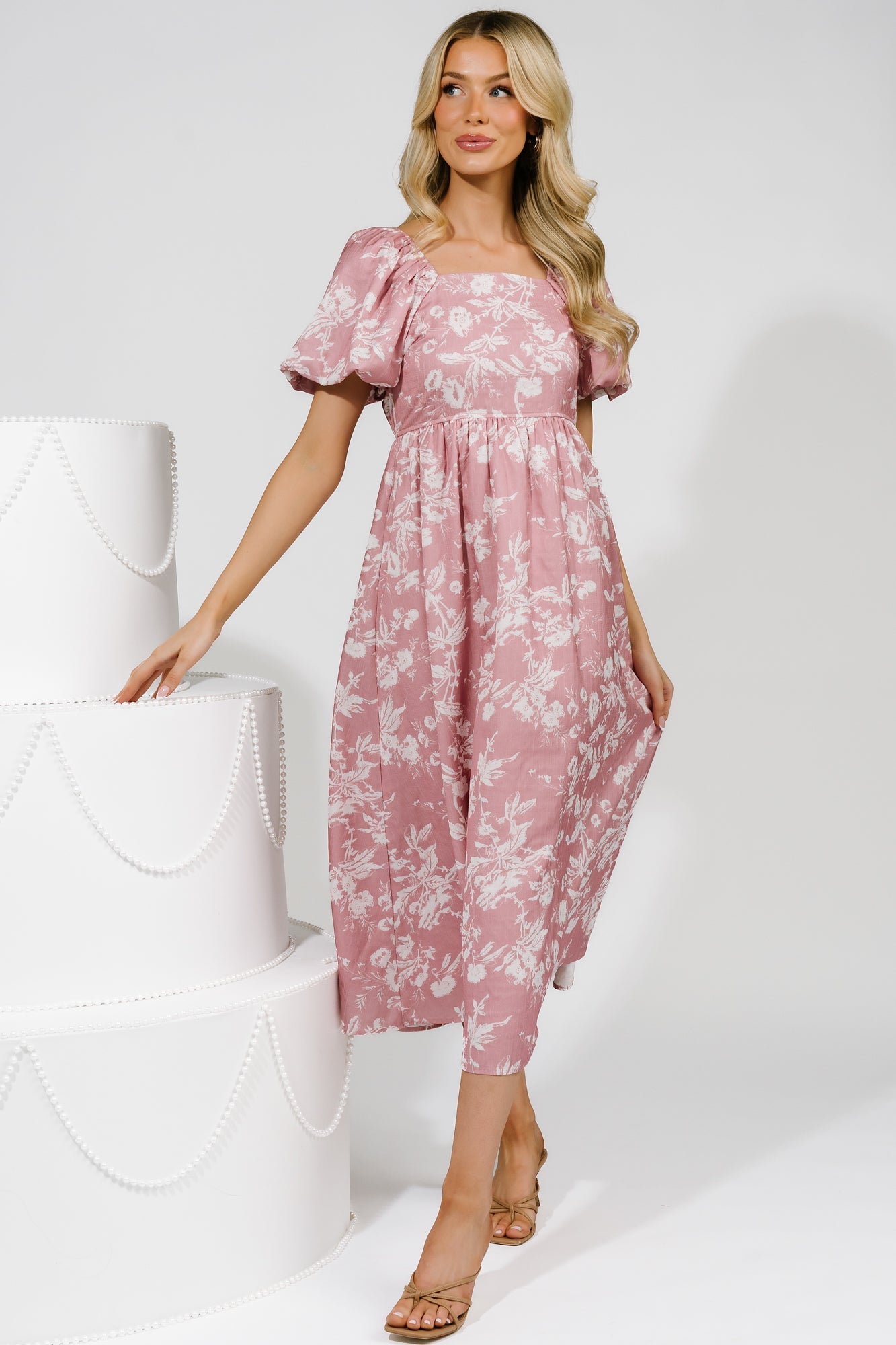 Graceland Maxi Dress | Baltic Born Pink + White Floral