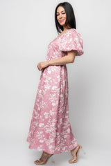 Graceland Maxi Dress | Baltic Born Pink + White Floral