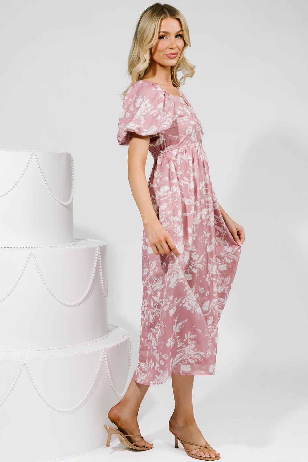 Graceland Maxi Dress | Baltic Born Pink + White Floral