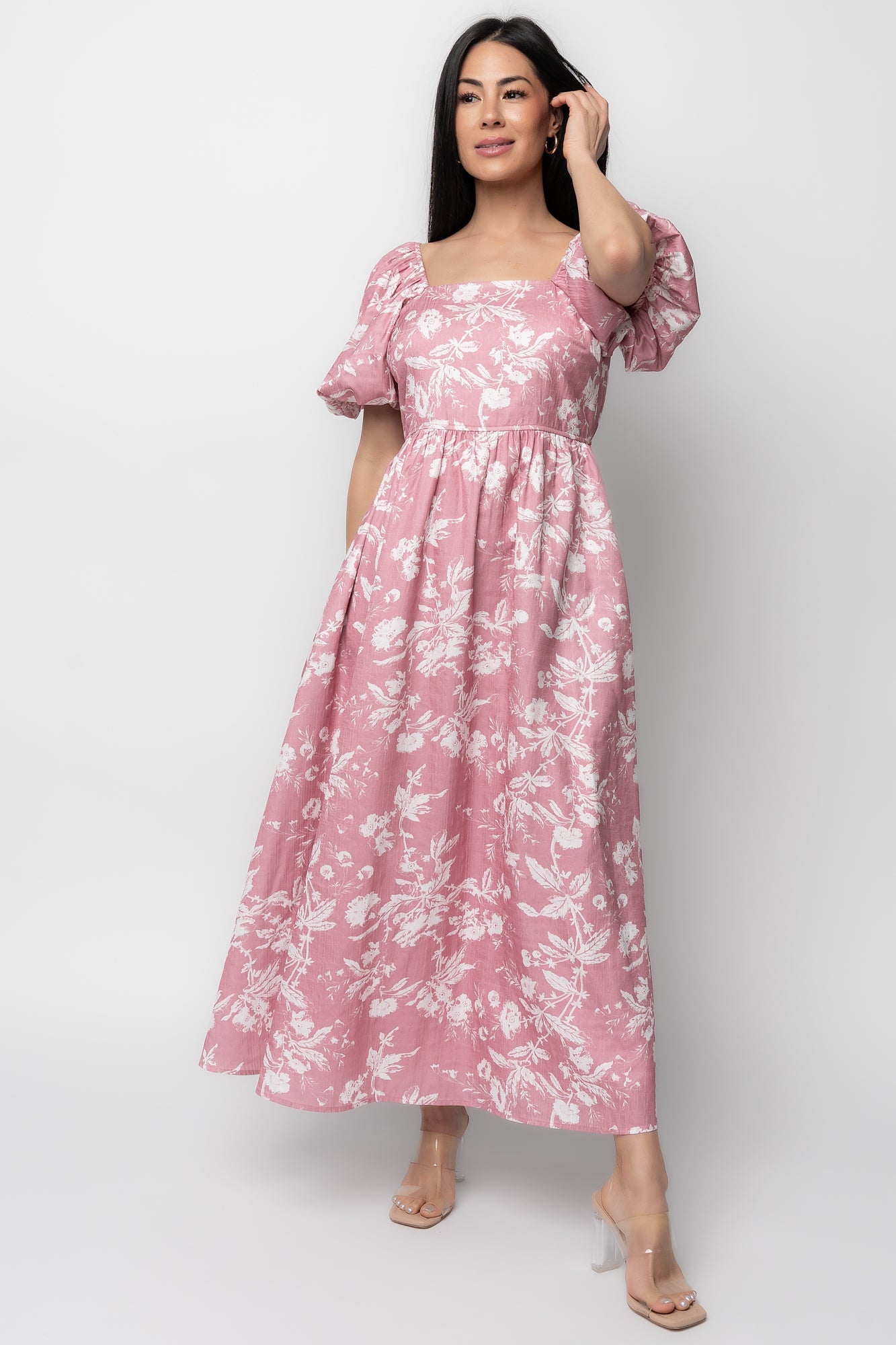 Graceland Maxi Dress | Baltic Born Pink + White Floral