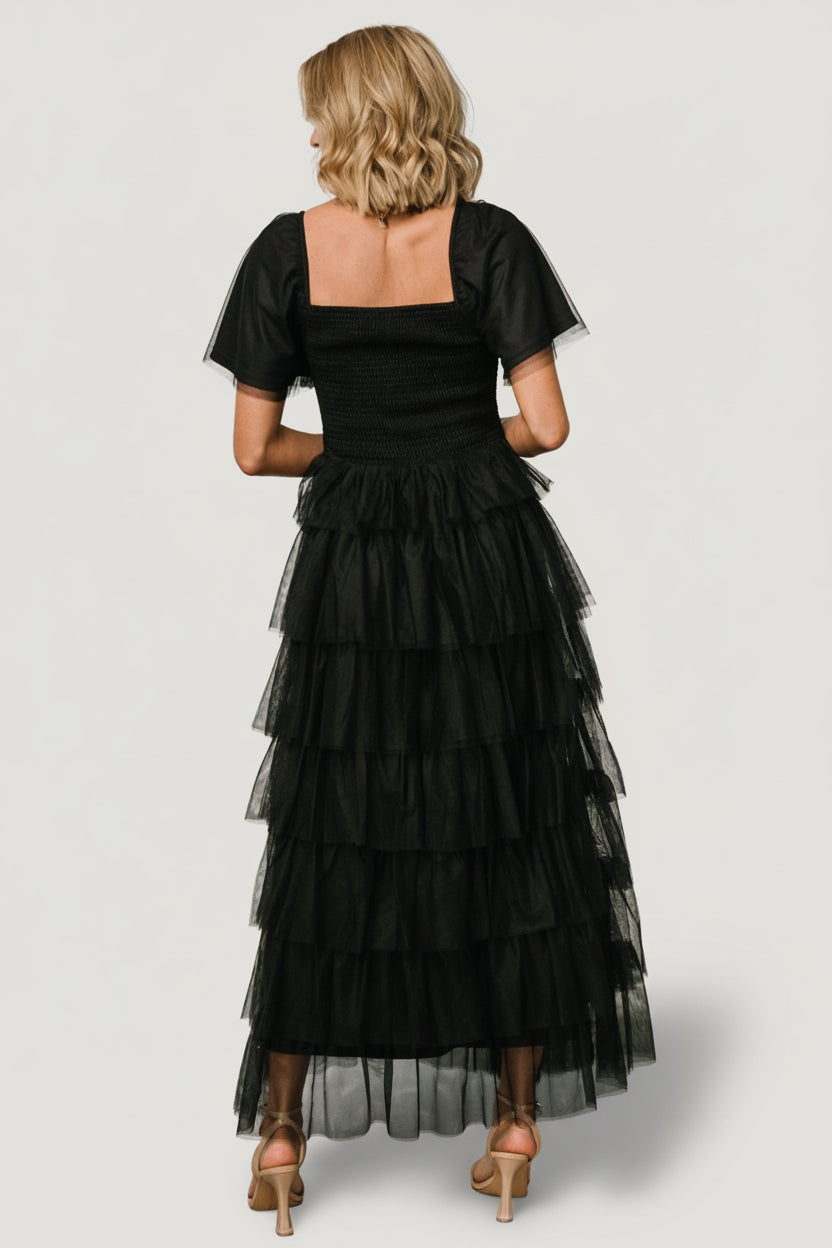 Cherise Tulle Tiered Dress | Baltic Born Black