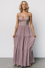 Summerlin Lace Top Maxi Dress | Baltic Born Dusty Mauve