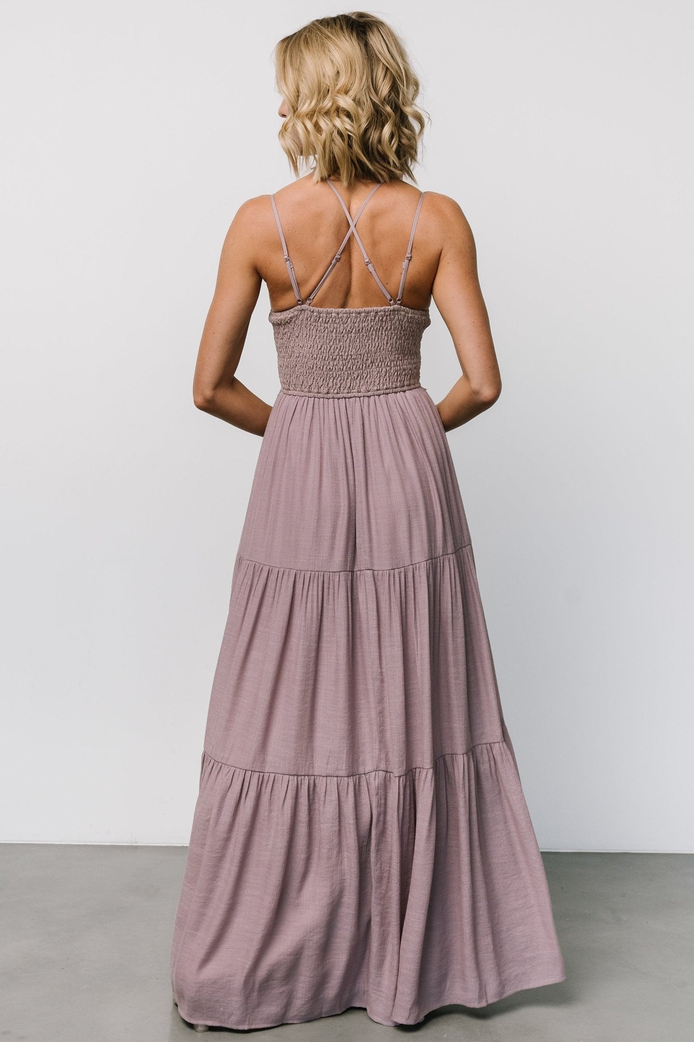 Summerlin Lace Top Maxi Dress | Baltic Born Dusty Mauve