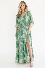 Kalea Maxi Dress | Baltic Born Green + Off White