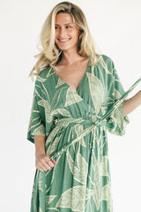 Kalea Maxi Dress | Baltic Born Green + Off White