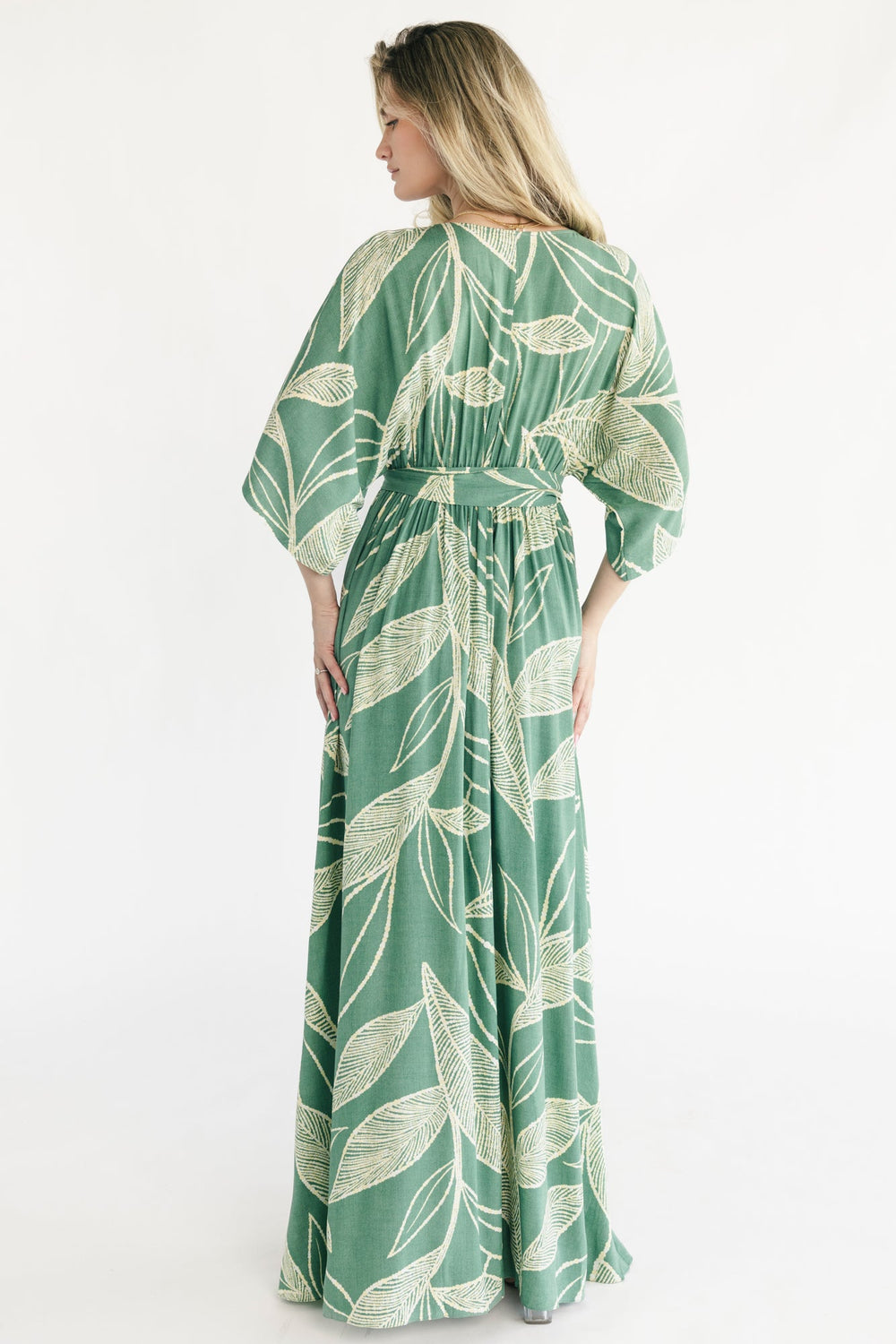 Kalea Maxi Dress | Baltic Born Green + Off White