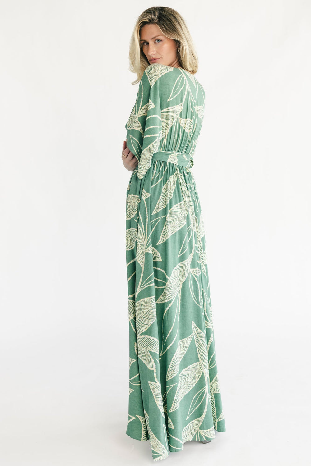 Kalea Maxi Dress | Baltic Born Green + Off White