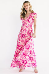 Margie Maxi Dress | Baltic Born Pink Floral