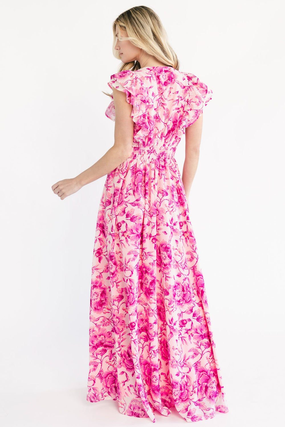 Margie Maxi Dress | Baltic Born Pink Floral