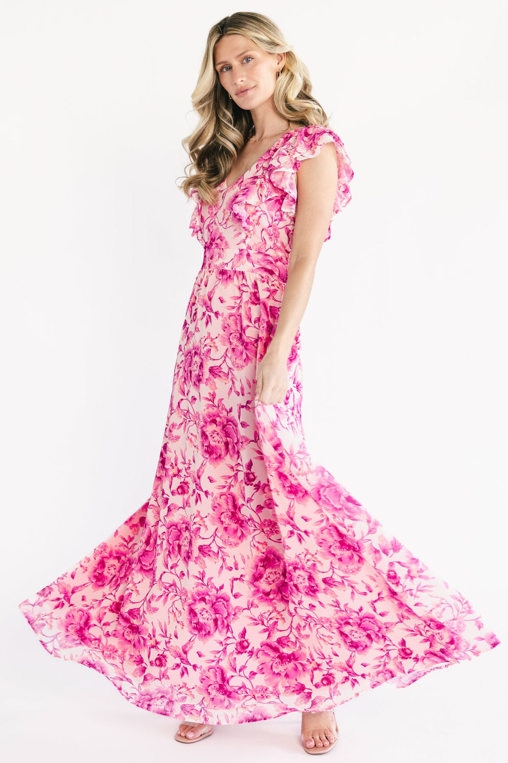 Margie Maxi Dress | Baltic Born Pink Floral