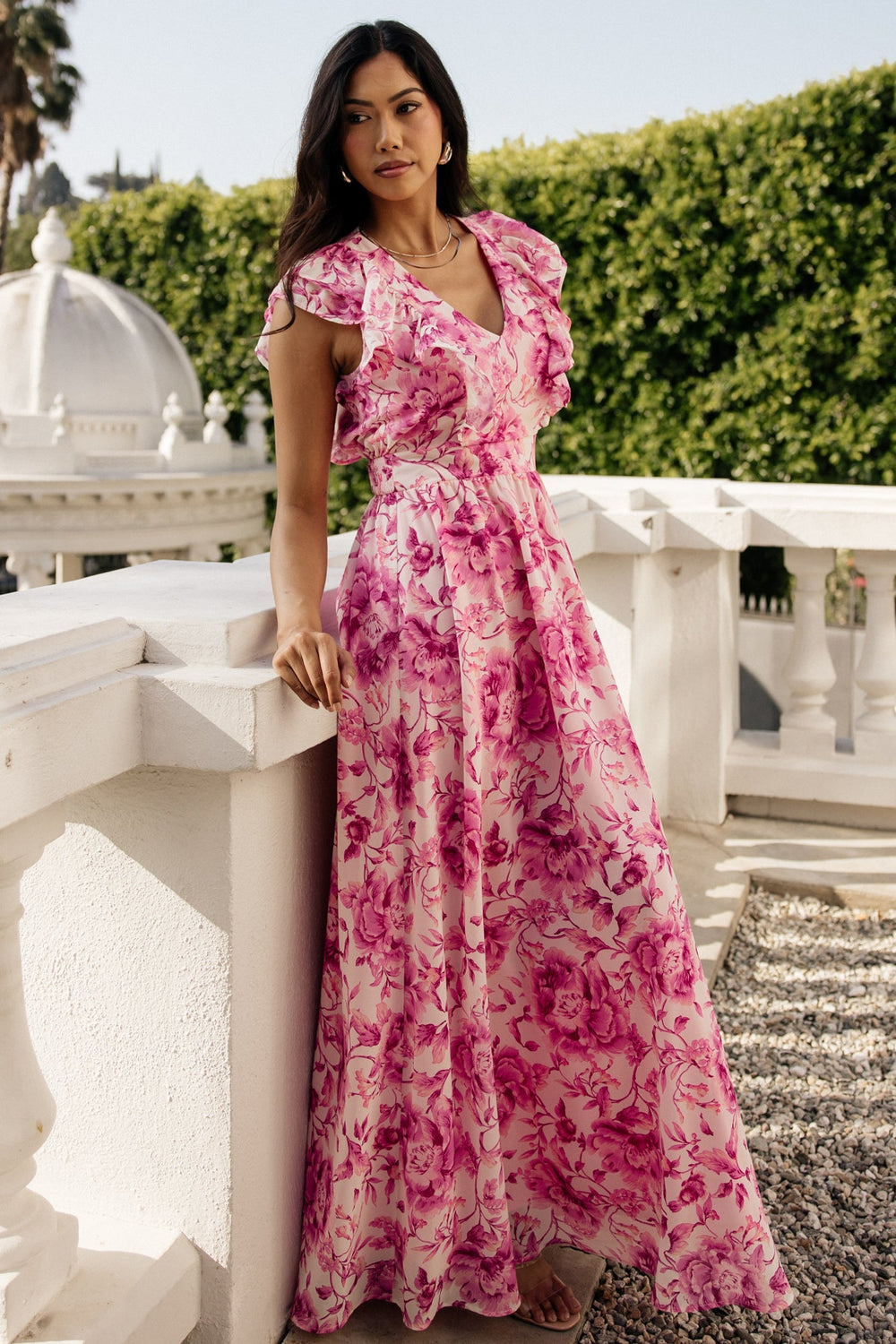 Margie Maxi Dress | Baltic Born Pink Floral