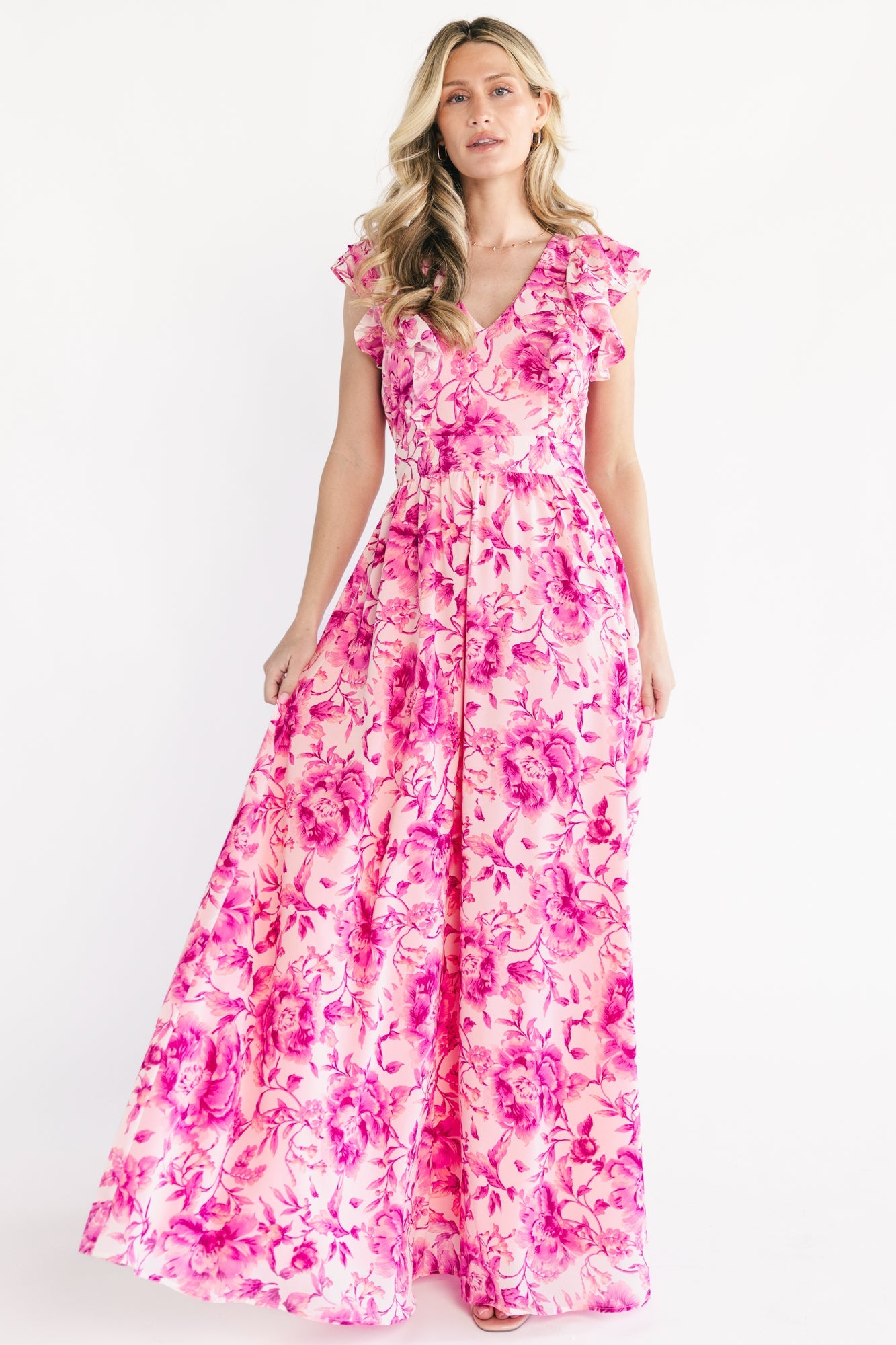 Margie Maxi Dress | Baltic Born Pink Floral