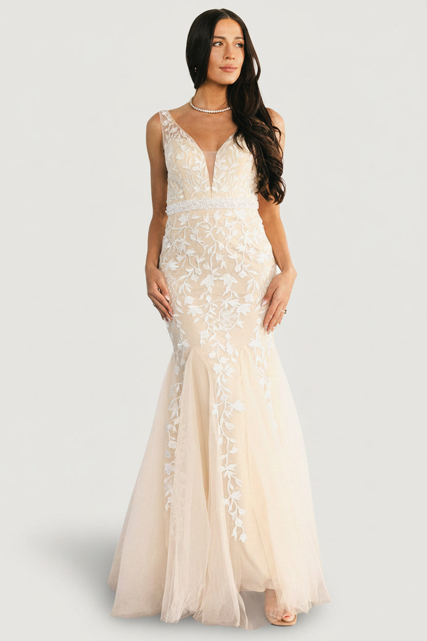 Fleurette Bridal Gown | Baltic Born Beige + Ivory