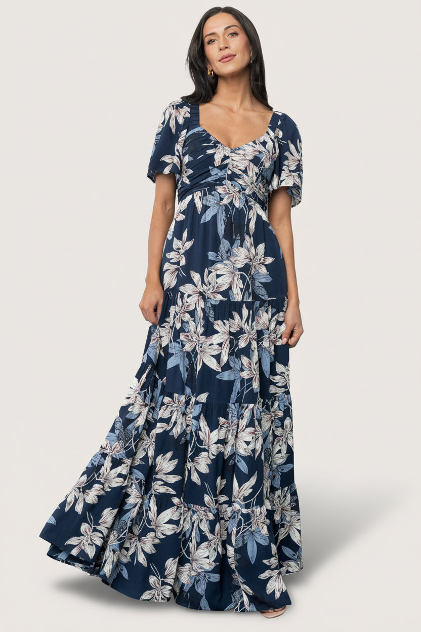 Villa Maxi Dress | Baltic Born Blue Floral