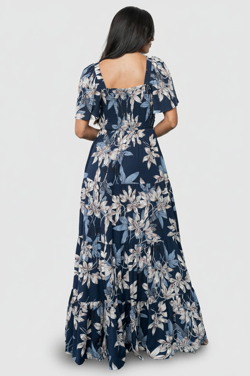 Villa Maxi Dress | Baltic Born Blue Floral