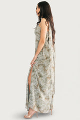 Florian Strapless Maxi Dress | Baltic Born Eucalyptus Floral