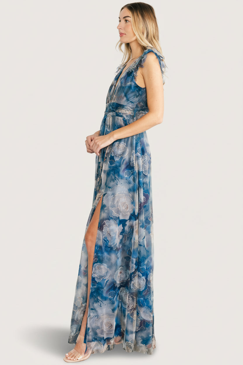 Adelyn Maxi Dress | Baltic Born Blue Floral