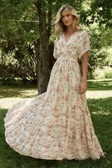 Katherine Maxi Dress | Baltic Born Cream + Rust Floral