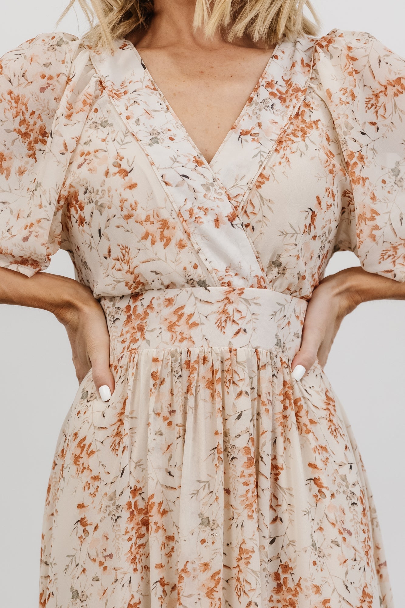 Katherine Maxi Dress | Baltic Born Cream + Rust Floral