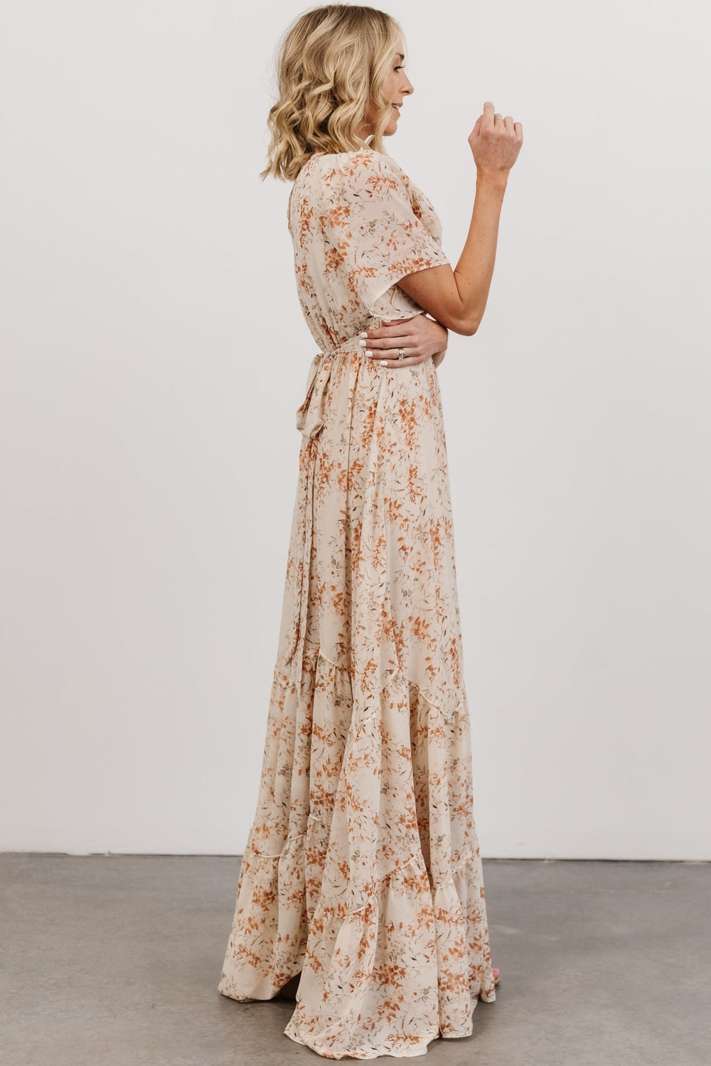 Katherine Maxi Dress | Baltic Born Cream + Rust Floral