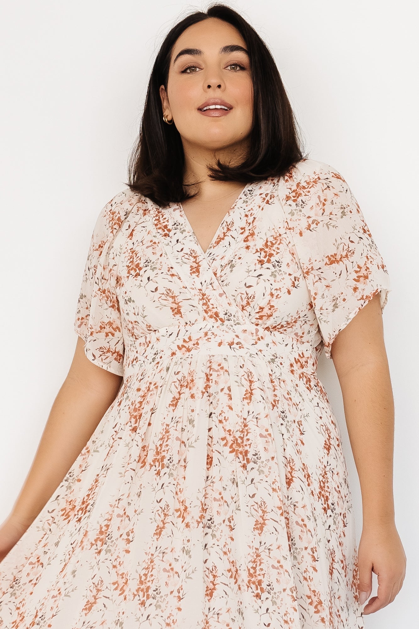 Katherine Maxi Dress | Baltic Born Cream + Rust Floral