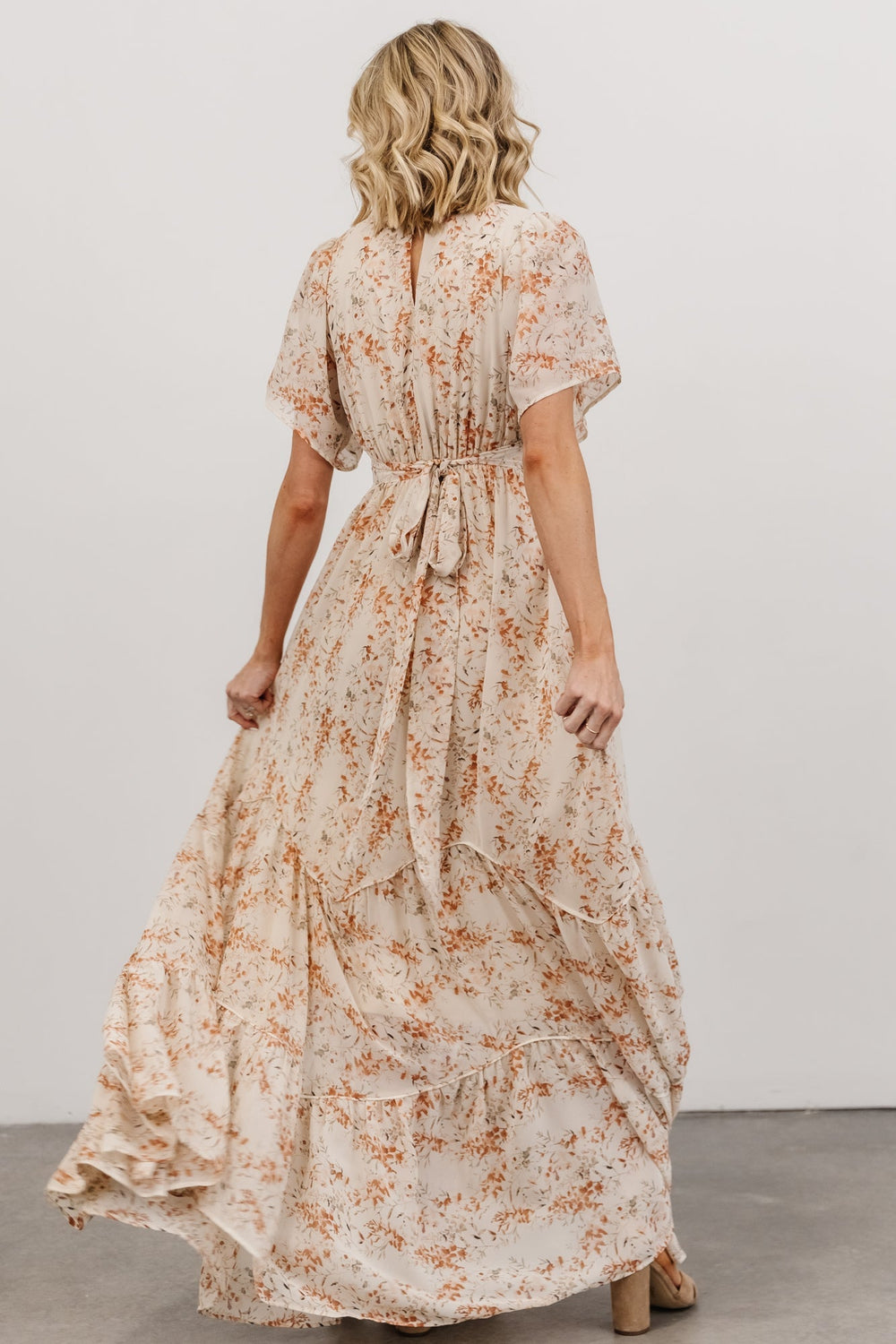 Katherine Maxi Dress | Baltic Born Cream + Rust Floral