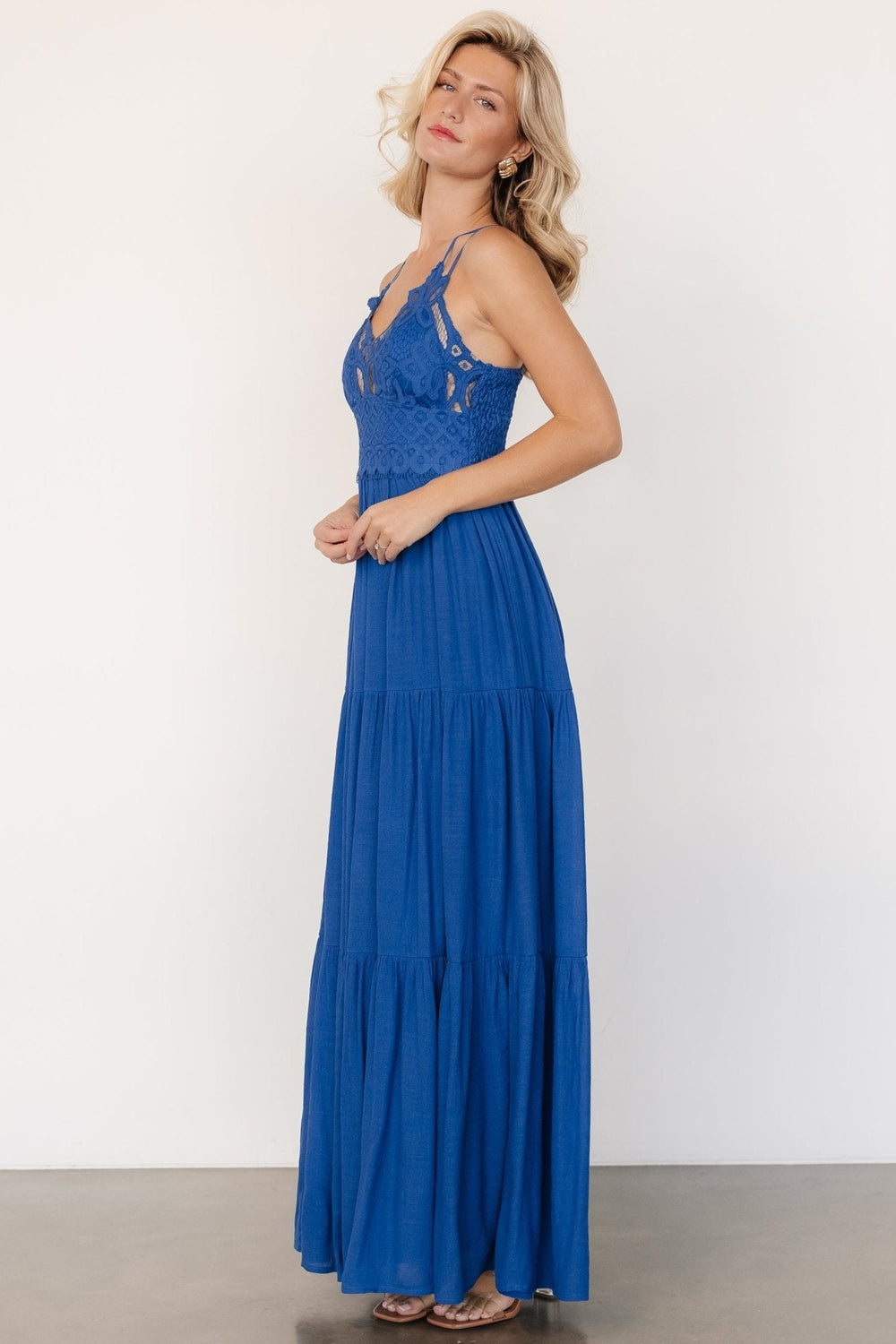 Summerlin Lace Top Maxi Dress | Baltic Born Blue