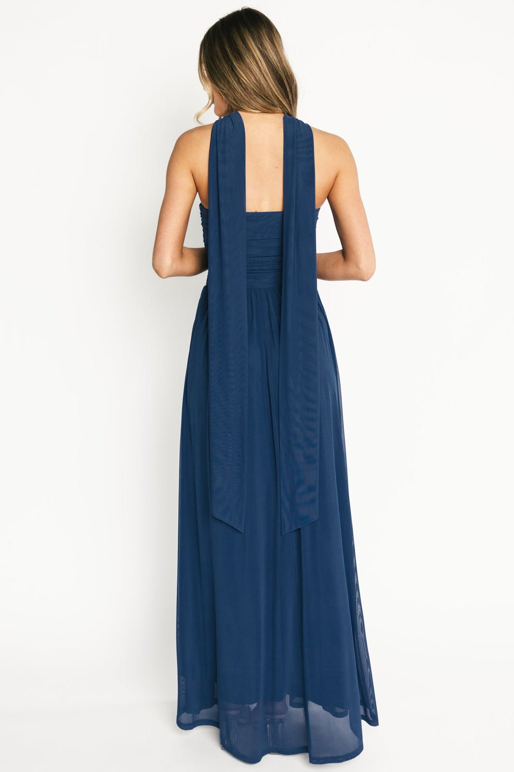 Elias Strapless Maxi Dress | Baltic Born Deep Blue