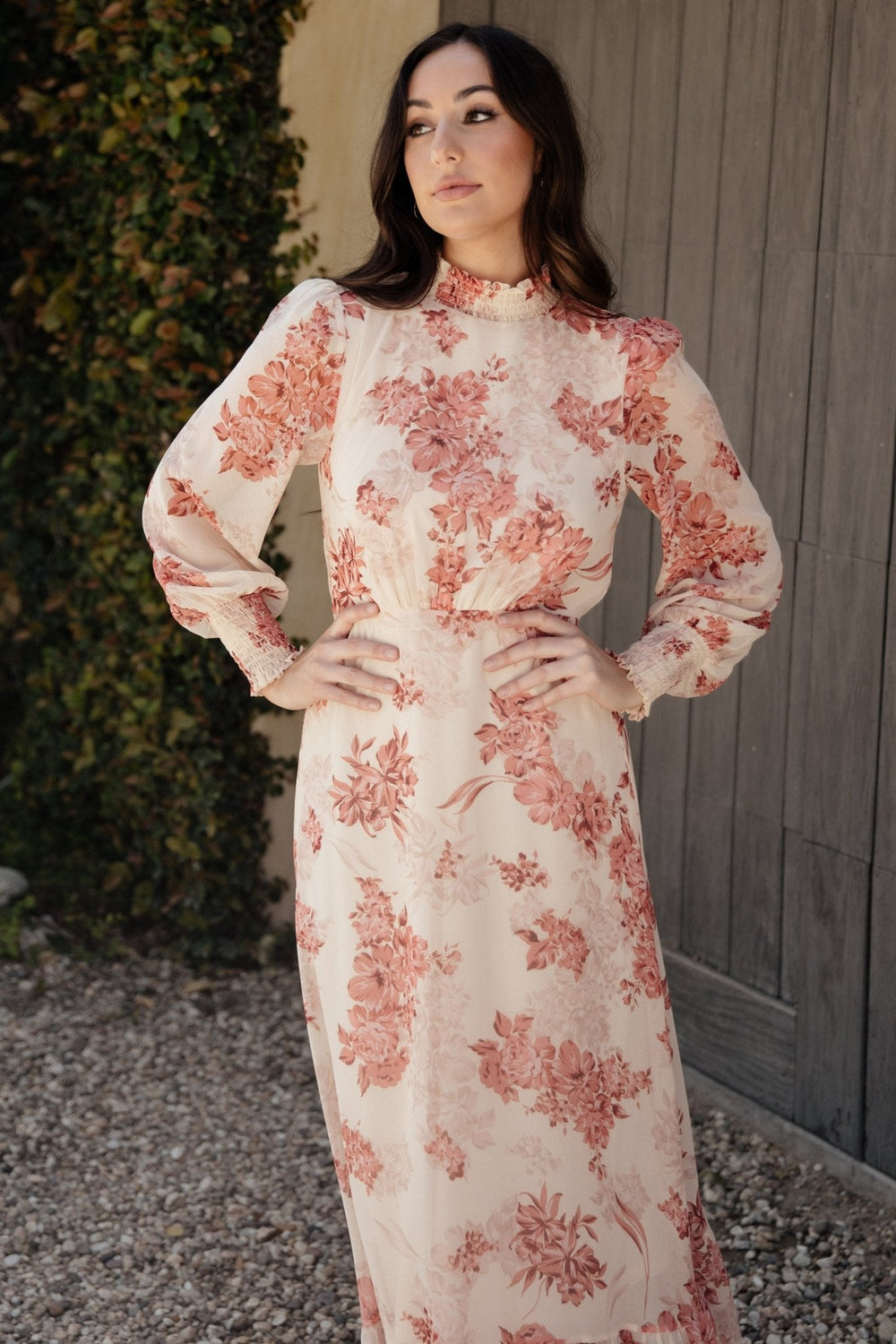 Luciana Maxi Dress | Baltic Born Beige + Rose