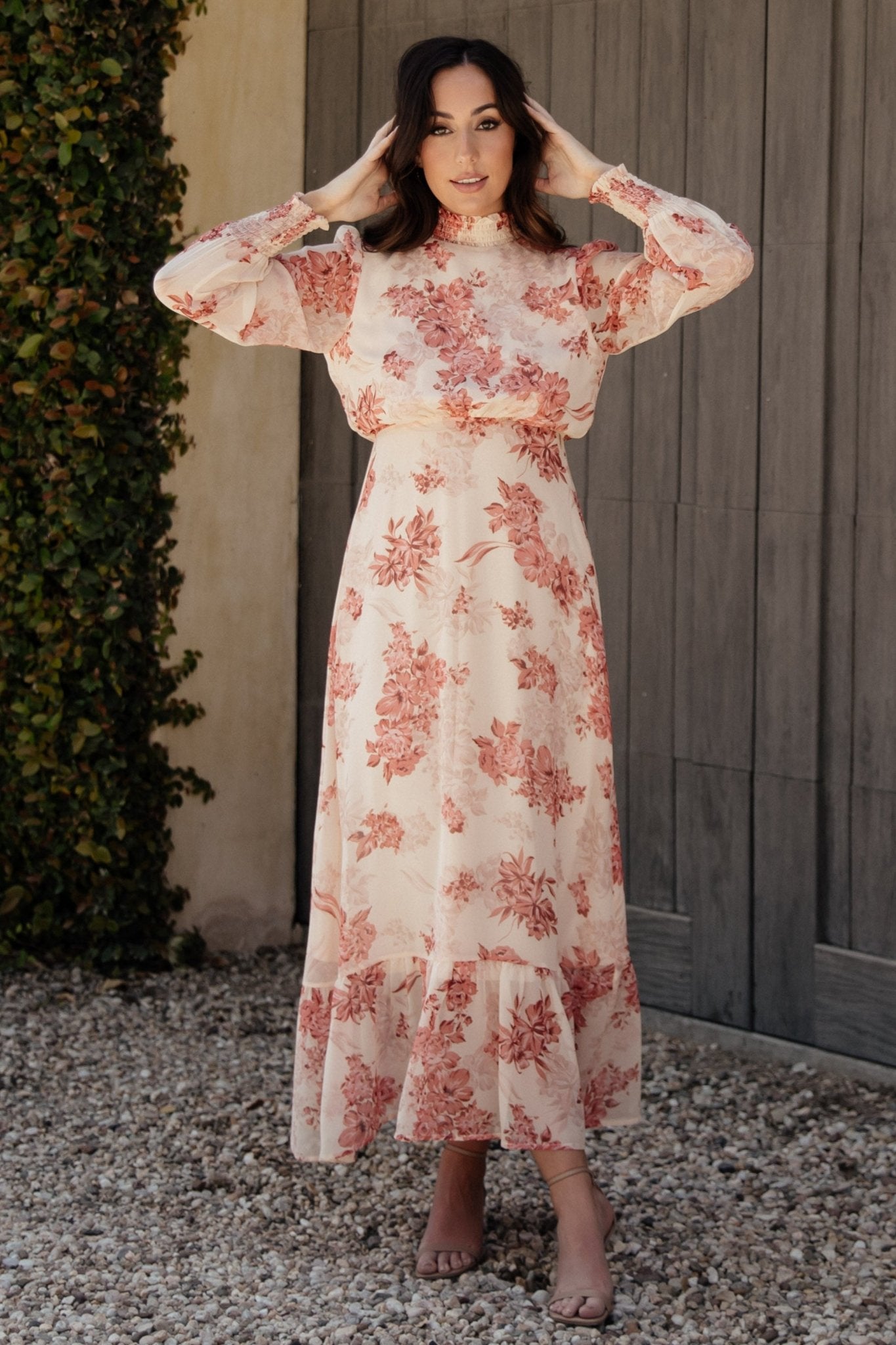 Luciana Maxi Dress | Baltic Born Beige + Rose