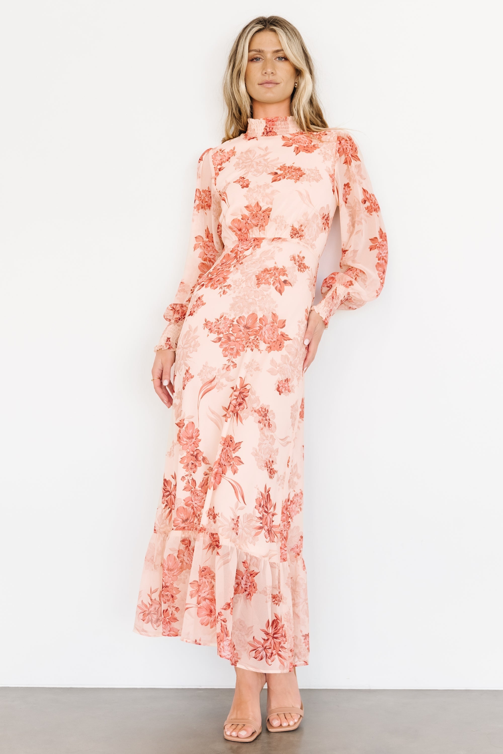 Luciana Maxi Dress | Baltic Born Beige + Rose