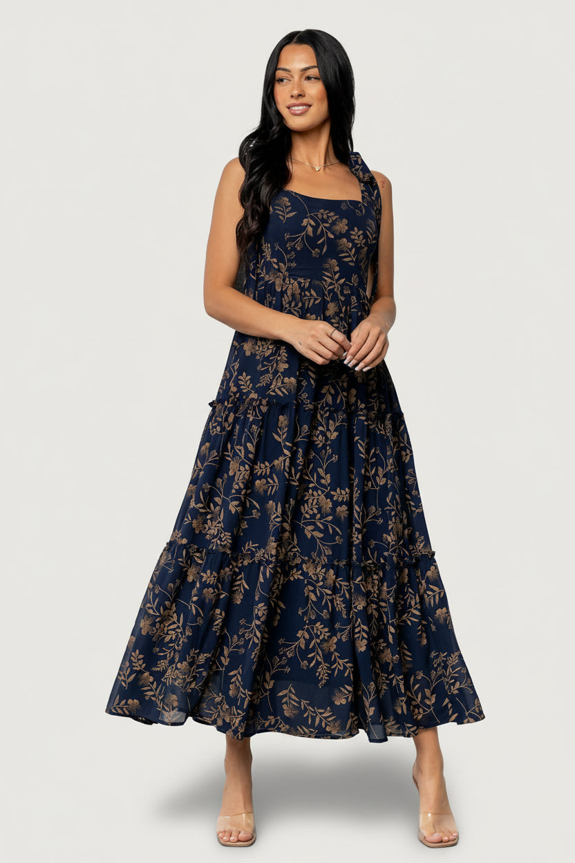 Anita Maxi Dress | Baltic Born Midnight + Gold Floral