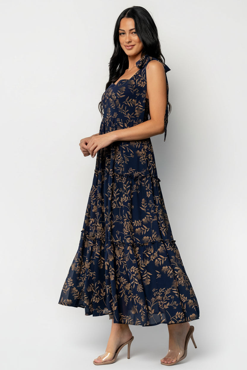 Anita Maxi Dress | Baltic Born Midnight + Gold Floral