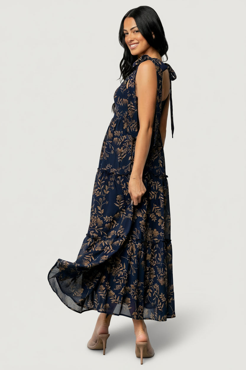 Anita Maxi Dress | Baltic Born Midnight + Gold Floral