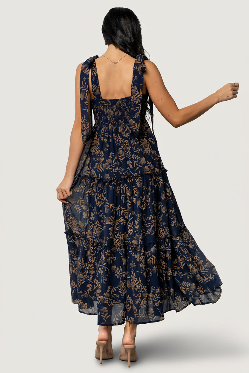 Anita Maxi Dress | Baltic Born Midnight + Gold Floral