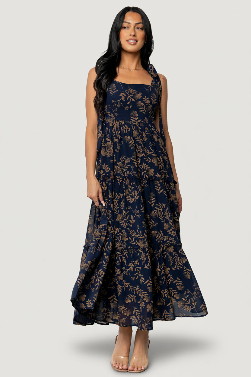 Anita Maxi Dress | Baltic Born Midnight + Gold Floral