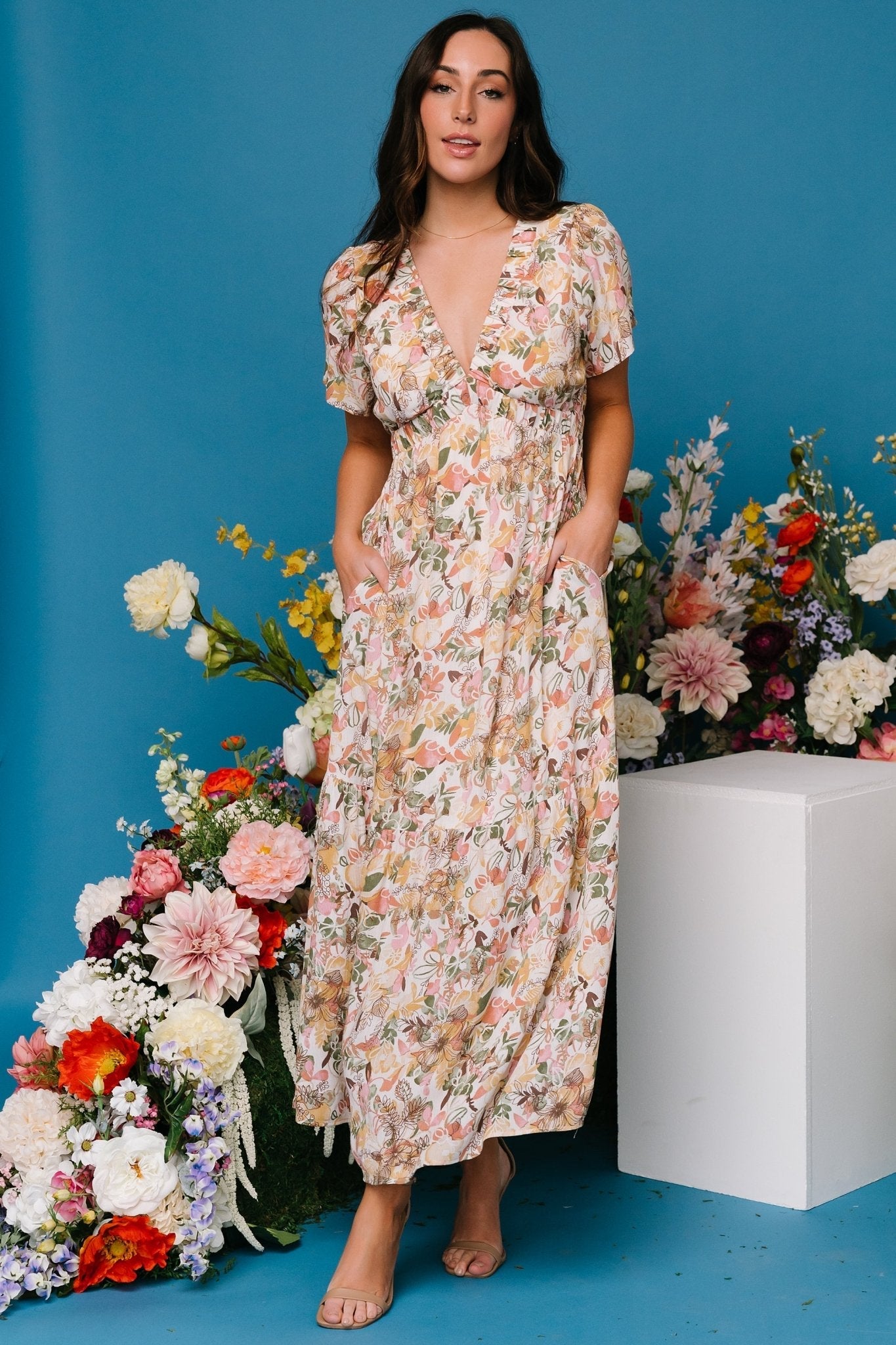Cassie Short Sleeve Dress | Baltic Born Multi Floral