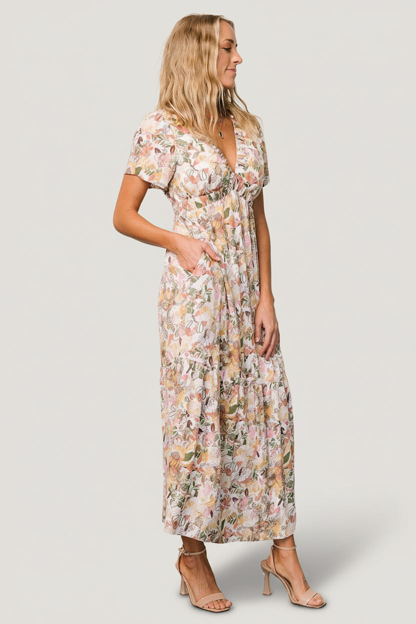Cassie Short Sleeve Dress | Baltic Born Multi Floral
