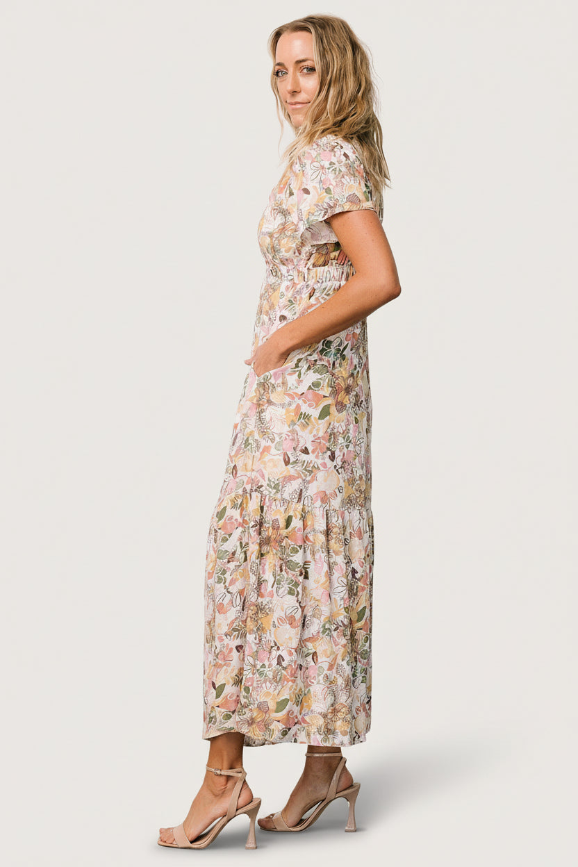 Cassie Short Sleeve Dress | Baltic Born Multi Floral