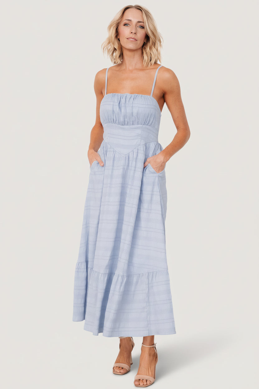 Mikayla Textured Tank Dress | Baltic Born Light Blue