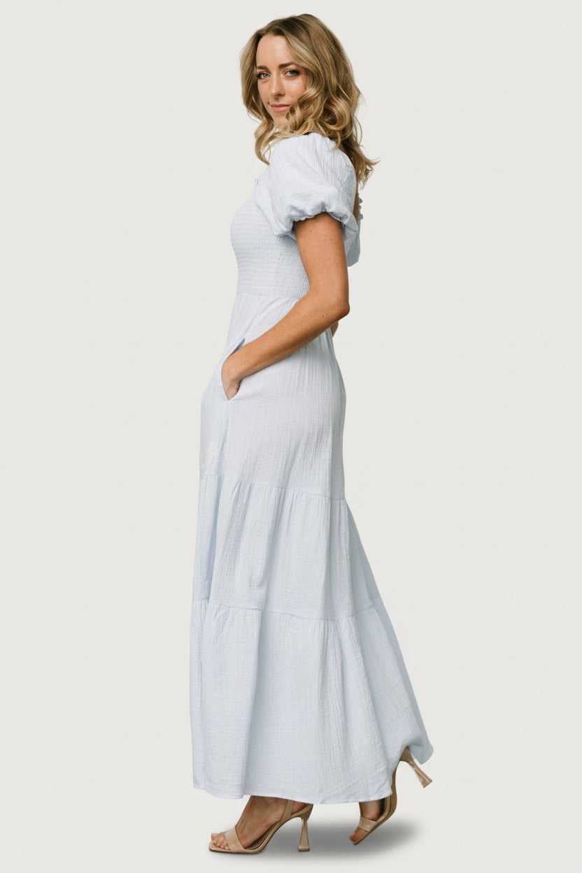 Carrington Maxi Dress | Baltic Born Light Blue