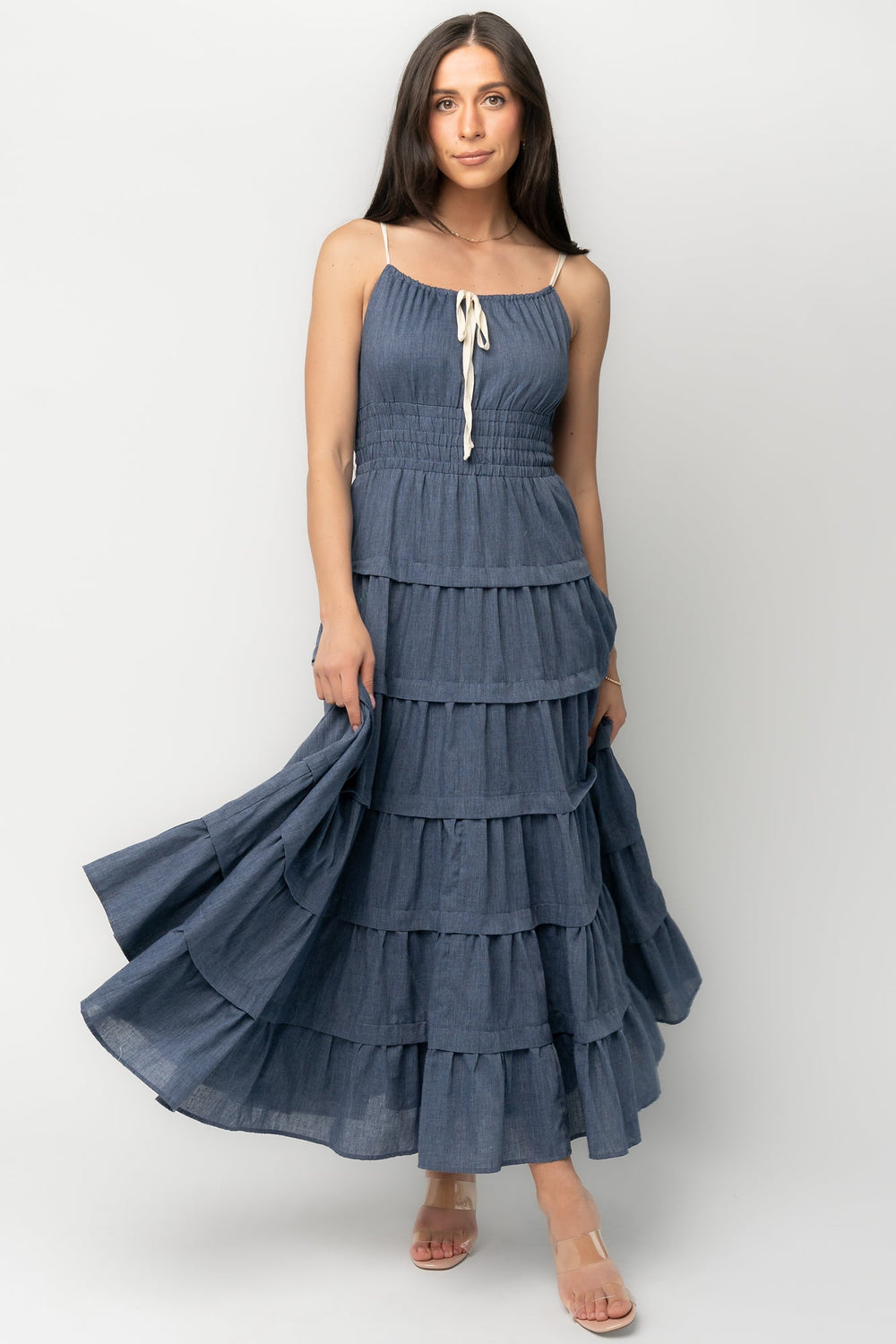 Santiago Maxi Dress | Baltic Born Dark Blue