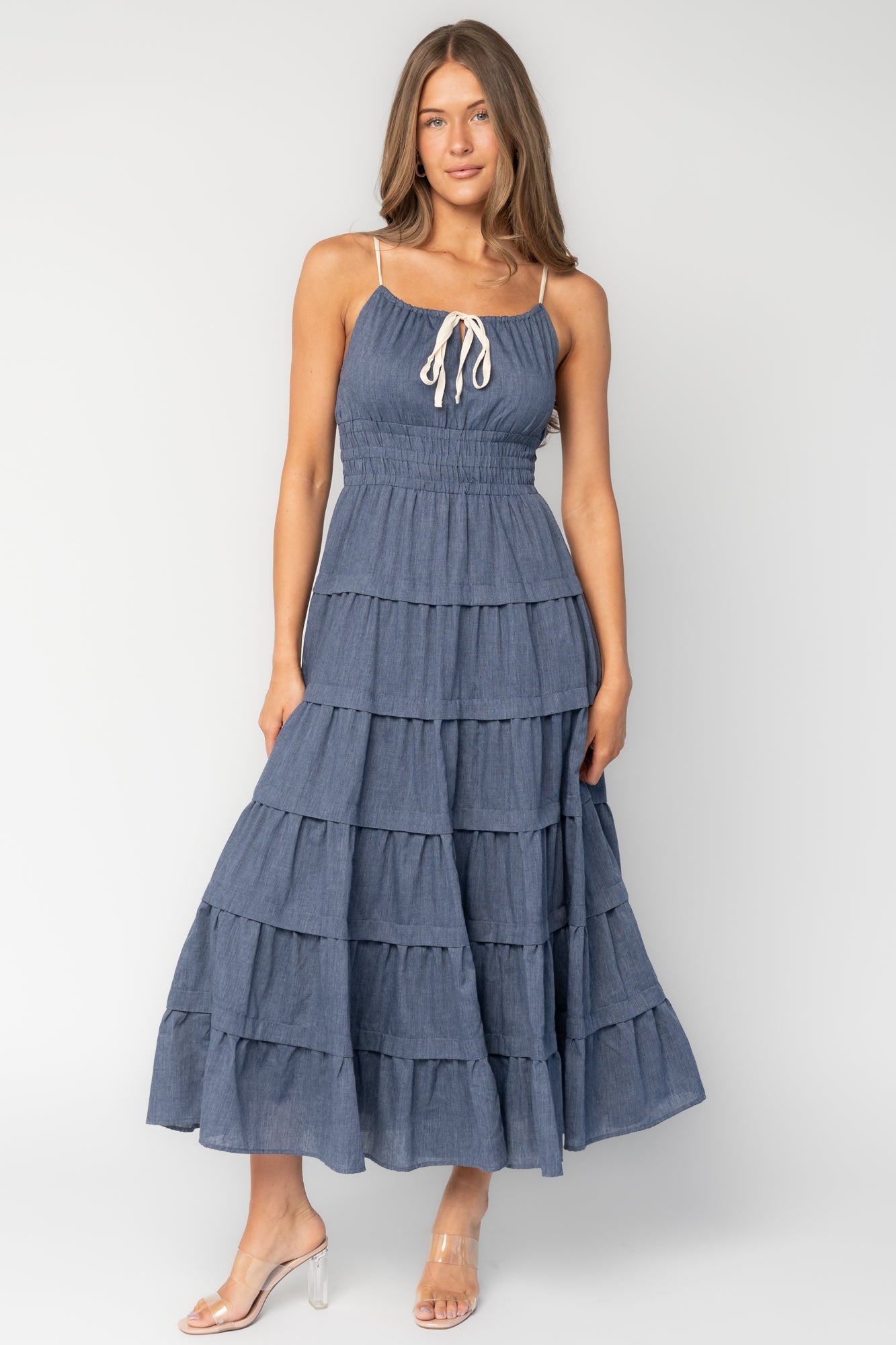 Santiago Maxi Dress | Baltic Born Dark Blue