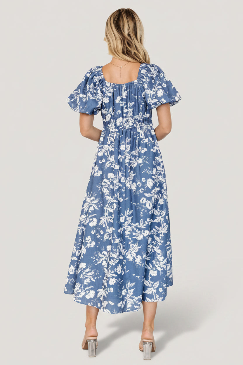 Graceland Maxi Dress | Baltic Born Slate + White Floral