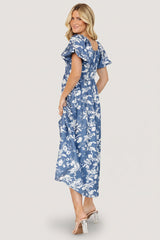 Graceland Maxi Dress | Baltic Born Slate + White Floral