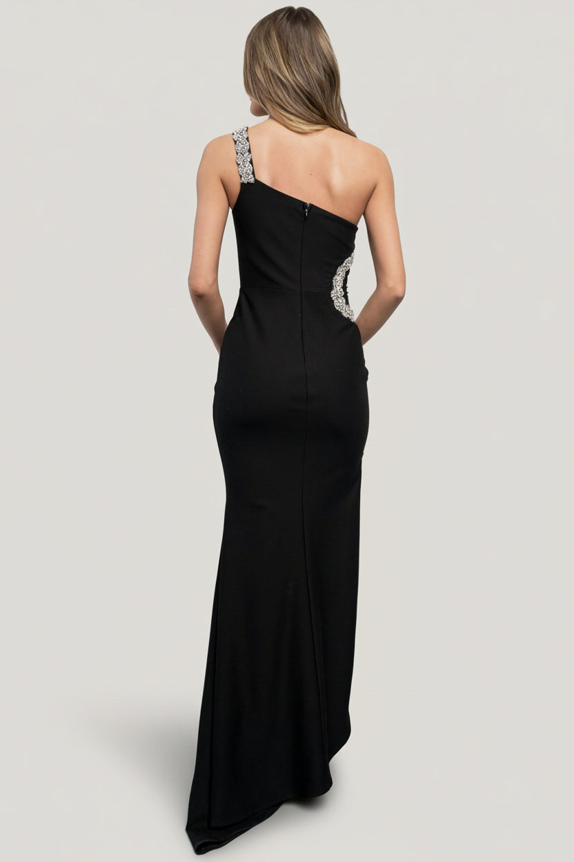 Maxine One Shoulder Gown | Baltic Born Black