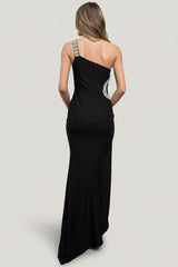 Maxine One Shoulder Gown | Baltic Born Black