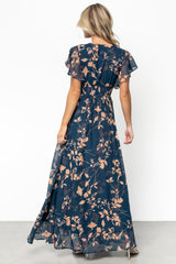 Lynlee Metallic Maxi Dress | Baltic Born Topaz